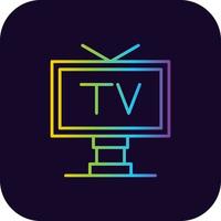 diseño de icono creativo de tv vector