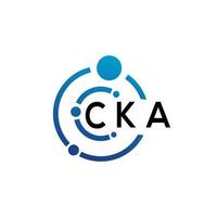 CKA letter logo design on  white background. CKA creative initials letter logo concept. CKA letter design. vector