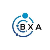 BXA letter logo design on  white background. BXA creative initials letter logo concept. BXA letter design. vector