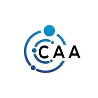 diseño de logotipo de letra caa sobre fondo blanco. concepto creativo del logotipo de la letra de las iniciales caa. diseño de letras caa. vector