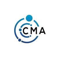 CMA letter logo design on  white background. CMA creative initials letter logo concept. CMA letter design. vector