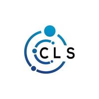 CLS letter logo design on  white background. CLS creative initials letter logo concept. CLS letter design. vector