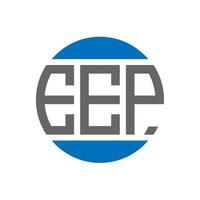 EEP letter logo design on white background. EEP creative initials circle logo concept. EEP letter design. vector