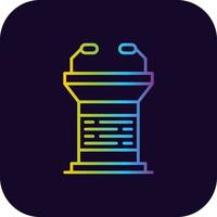 Lectern Creative Icon Design vector