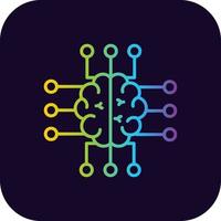 Neuroimaging Creative Icon Design vector