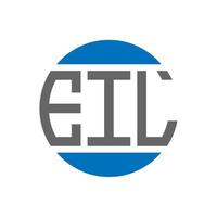 EIL letter logo design on white background. EIL creative initials circle logo concept. EIL letter design. vector