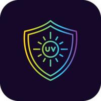Uv Creative Icon Design vector