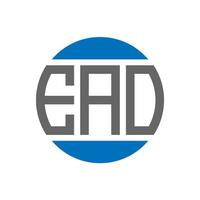 EAO letter logo design on white background. EAO creative initials circle logo concept. EAO letter design. vector