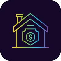 Home Insurance Creative Icon Design vector