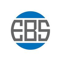 EBS letter logo design on white background. EBS creative initials circle logo concept. EBS letter design. vector