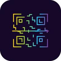 Qr Code Creative Icon Design vector