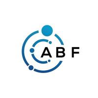 ABF letter logo design on black background. ABF creative initials letter logo concept. ABF letter design. vector