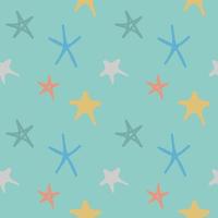 Seamless pattern with stars for baby textile vector