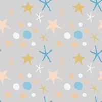 Seamless pattern with stars for baby textile vector