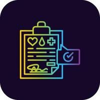 Medical Record Creative Icon Design vector