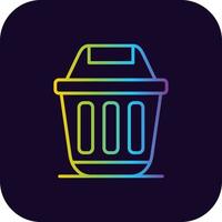 Dumpster Creative Icon Design vector