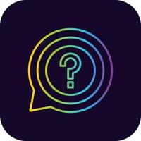 Question Creative Icon Design vector