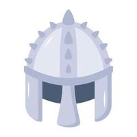 Check this old viking helmet flat icon vector