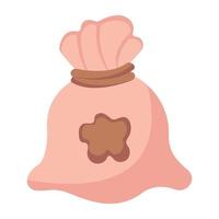 Ready to use flat icon of money sack vector