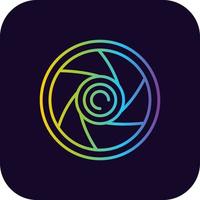 Shutter Creative Icon Design vector