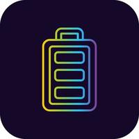 Full Battery Creative Icon Design vector