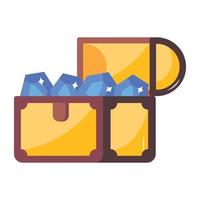 An attractive flat icon of trophy vector
