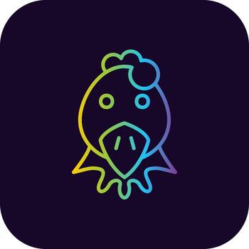 diseño de icono creativo de pollo vector
