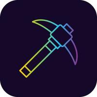 Pickaxe Creative Icon Design vector