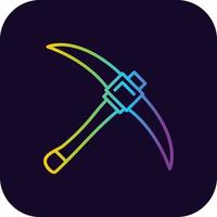 Pickaxe Creative Icon Design vector