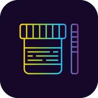 Urine Test Creative Icon Design vector