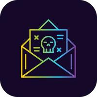 Blackmail Creative Icon Design vector