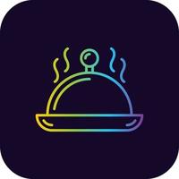 Serving Dish Creative Icon Design vector