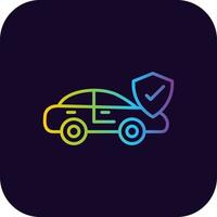 Car Insurance Creative Icon Design vector