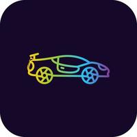 Super Car Creative Icon Design vector