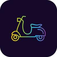 Scooter Creative Icon Design vector