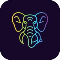 diseño de icono creativo de elefante vector