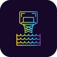 Water Basketball Creative Icon Design vector