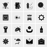 16 Business Universal Icons Vector Creative Icon Illustration to use in web and Mobile Related project