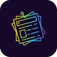 Sticky Notes Creative Icon Design vector