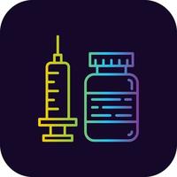 Vaccine Creative Icon Design vector