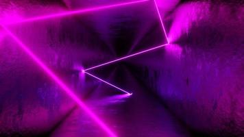 A laser moving in a rectangular tunnel. Infinitely looped animation video