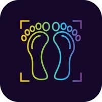 Foot Print Creative Icon Design vector