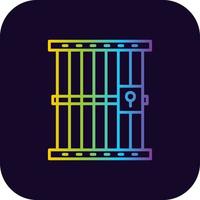 Jail Creative Icon Design vector