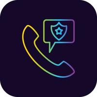 Police Call Creative Icon Design vector
