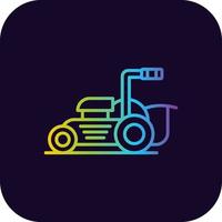 Lawnmower Creative Icon Design vector