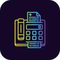 Fax Machine Creative Icon Design vector