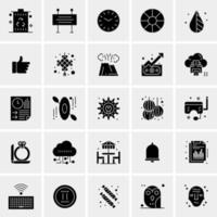 25 iconos de negocios universales vector ilustración de icono creativo para usar en proyectos relacionados con la web y dispositivos móviles