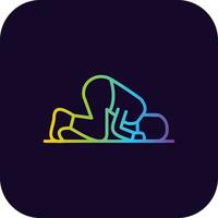 Sujud Creative Icon Design vector