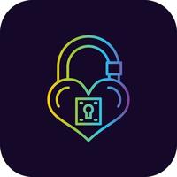 Padlock Creative Icon Design vector