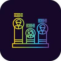Poll Creative Icon Design vector